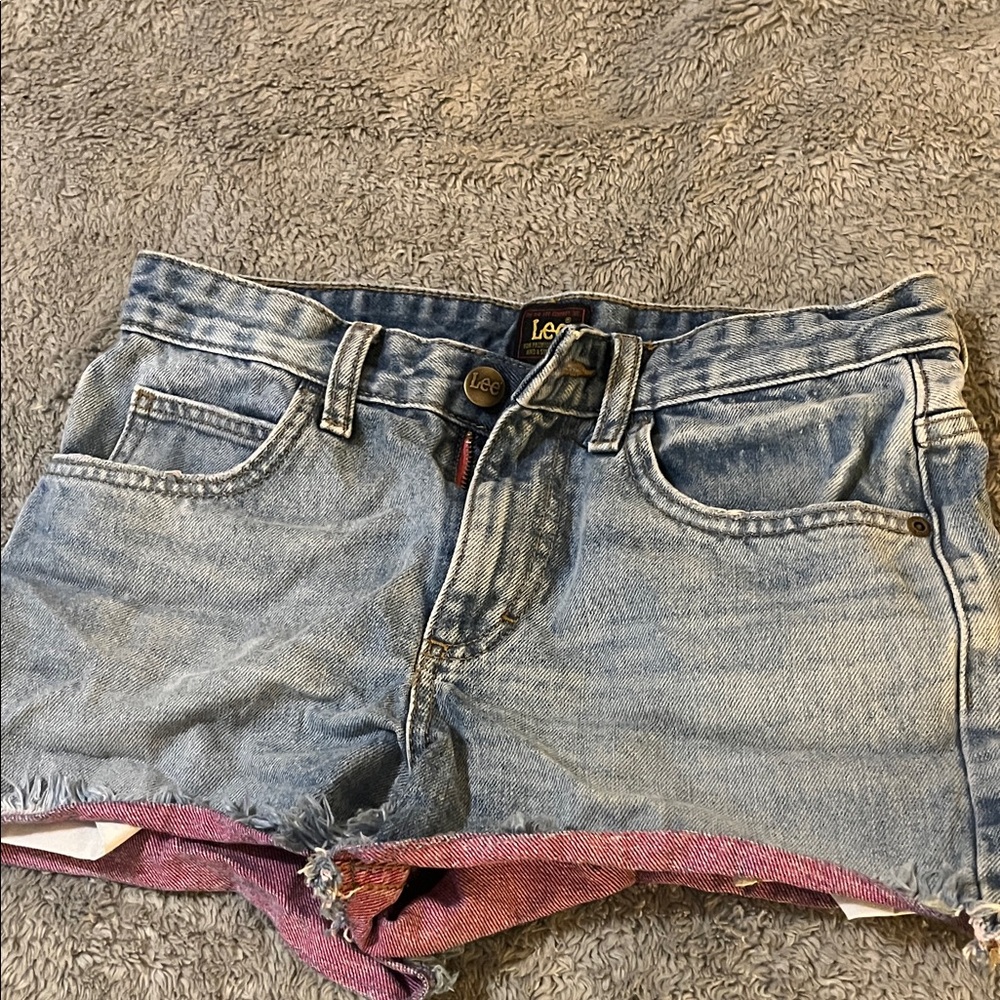 Lee Women's Faded Blue Jean Shorts